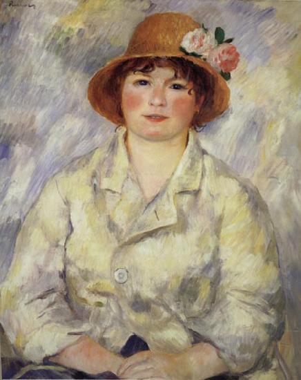 Pierre Renoir Aline Charigot(Madame Renoir) France oil painting art